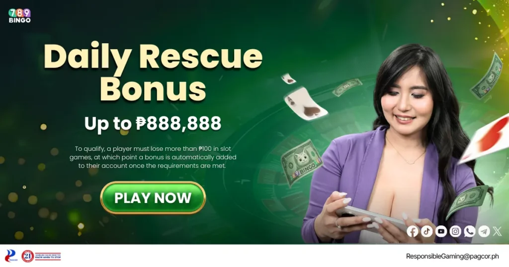 Daily Rescue Bonus Up to 888888 Pesos