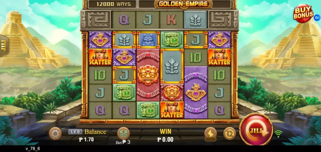 Golden Empire game interface