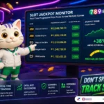 Lucky Cat and the Slot Jackpot Monitor