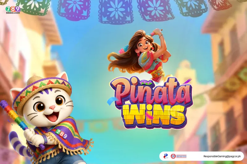 Pinata Wins themed Lucky Cat