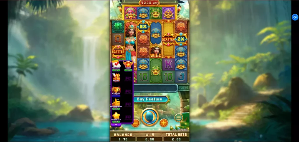 Queen of Inca game interface