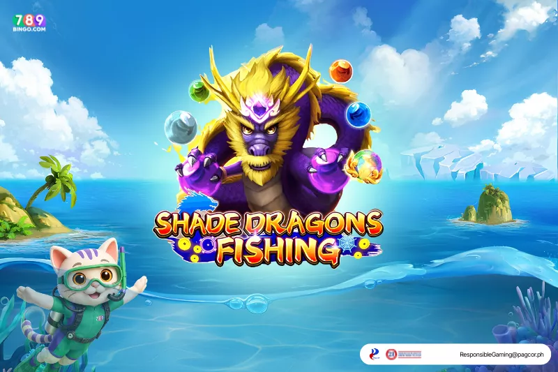 Shade Dragons Fishing-themed lucky cat