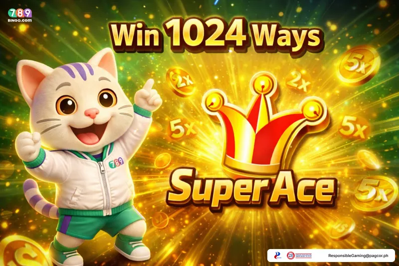 Lucky cat wins 1024 Ways in Super Ace