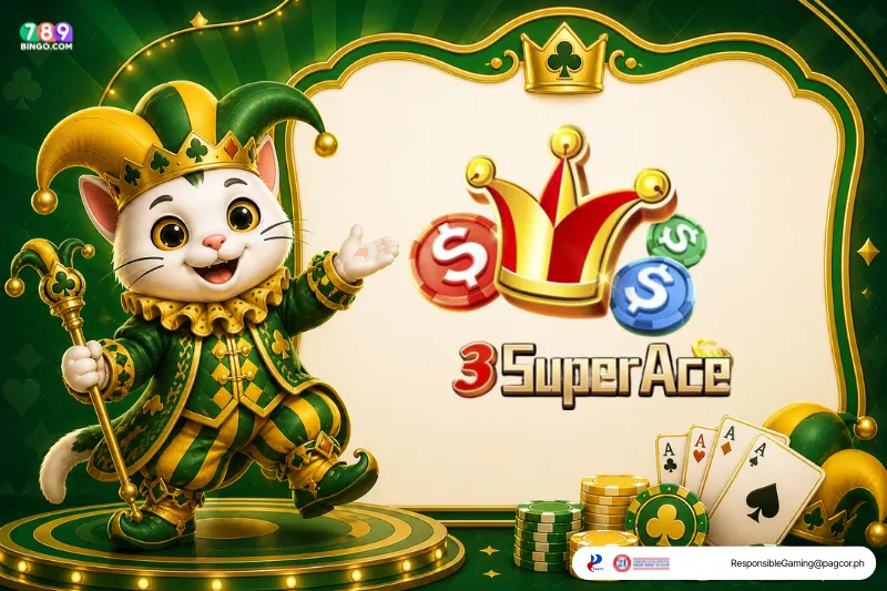 3 Super Ace themed lucky cat