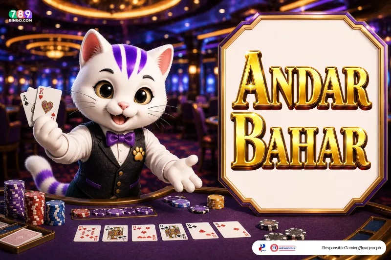Andar Bahar-themed lucky cat