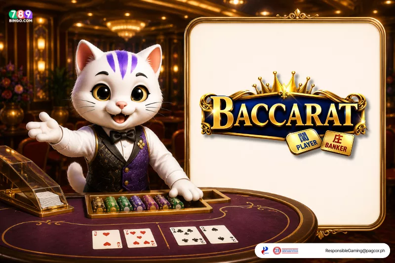 Baccarat C01-themed lucky cat