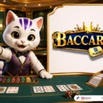 Baccarat themed lucky cat