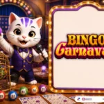 Bingo Carnaval-themed lucky cat