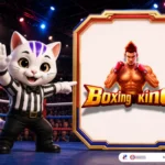 Boxing King themed lucky cat