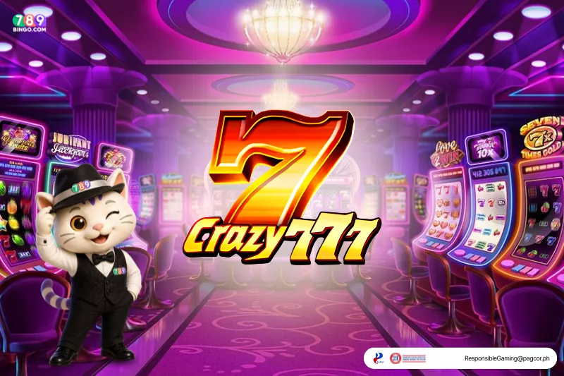 Crazy 777-themed lucky cat