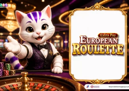 European Roulette themed lucky cat