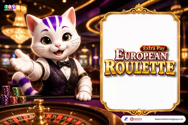 European Roulette themed lucky cat