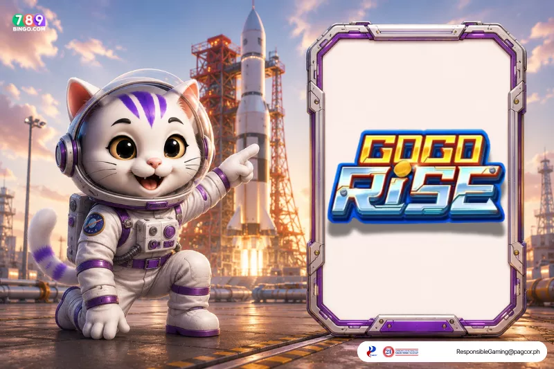 Go Go Rise themed lucky cat