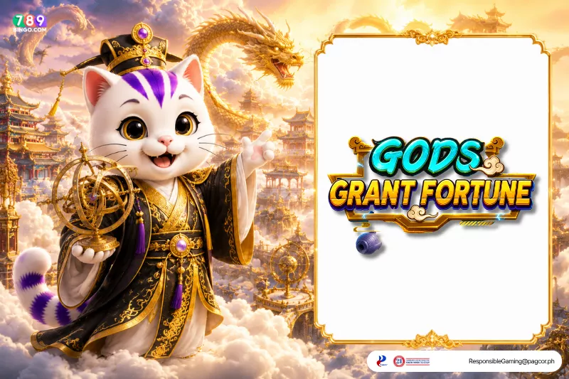 Gods Grant Fortune themed lucky cat
