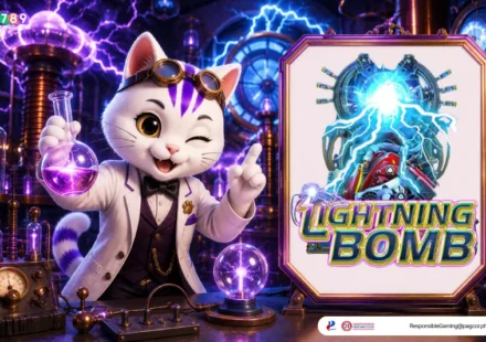 Lightning Bomb themed lucky cat