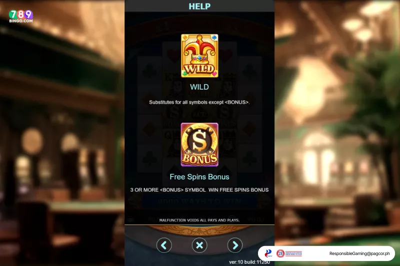 Lucky Ace paytable and symbols 1
