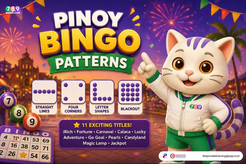 lucky cat on 789Bingo Pinoy bingo patterns