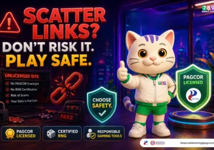 lucky cat on scatter links warning