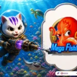 Mega Fishing themed lucky cat