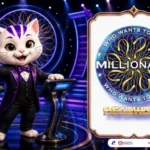 Millionaire themed lucky cat