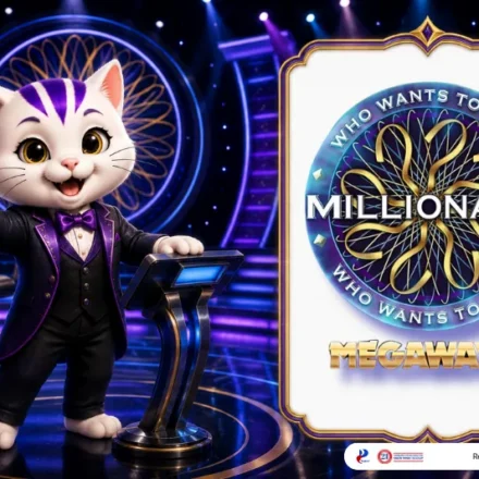 Millionaire themed lucky cat