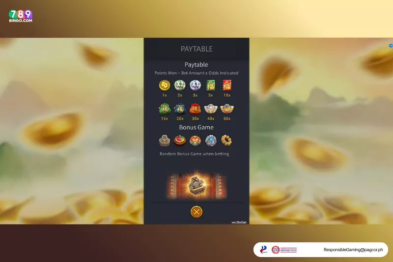 Money Tree Dozer symbols and paytable