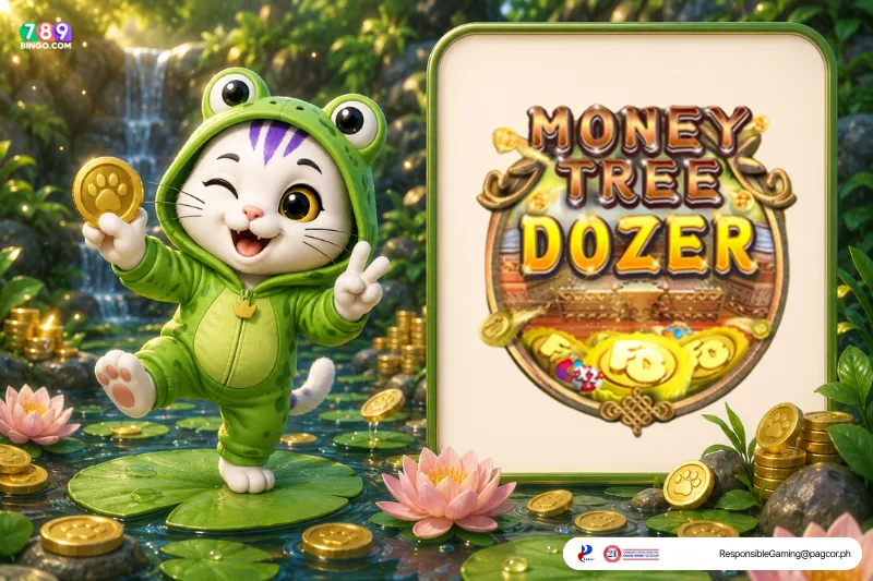 Money Tree Dozer-themed lucky cat