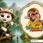 Monkey King Fishing-themed lucky cat