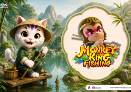 Monkey King Fishing-themed lucky cat