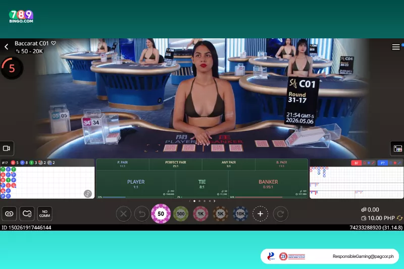 Sexy Baccarat C01 game interface