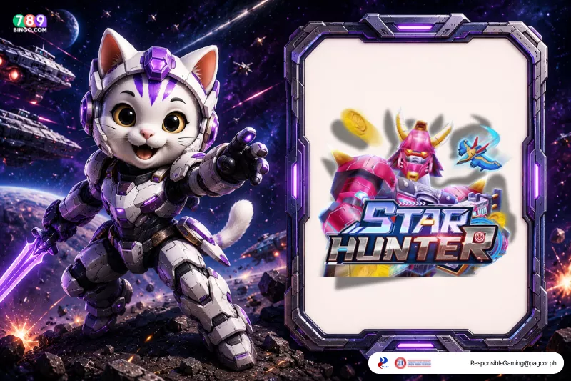 Star Hunter-themed lucky cat
