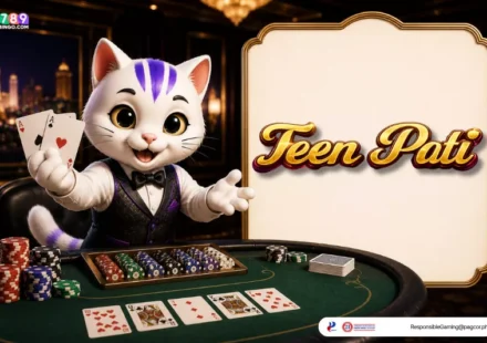 Teen Patti themed lucky cat