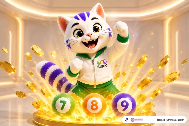 Bingo Jackpot themed lucky cat