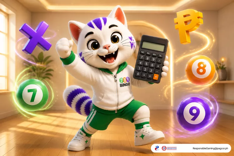 Bingo Probability Calculator themed lucky cat