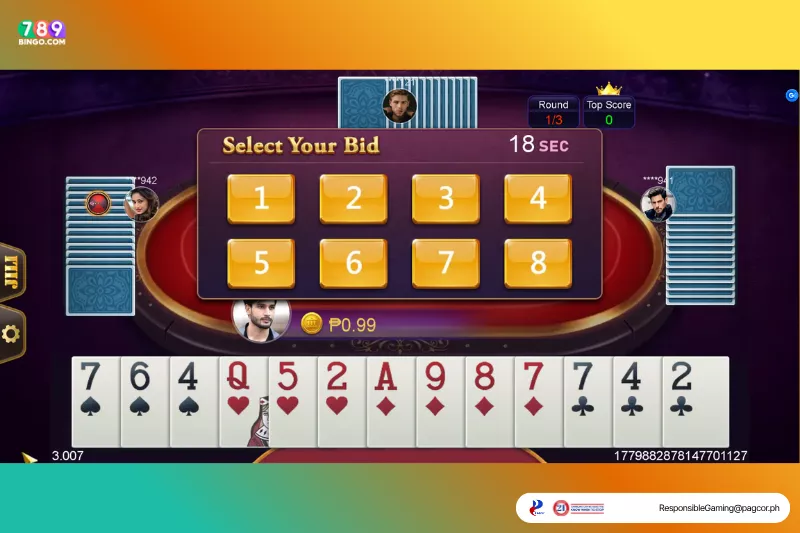 Callbreak demo game interface
