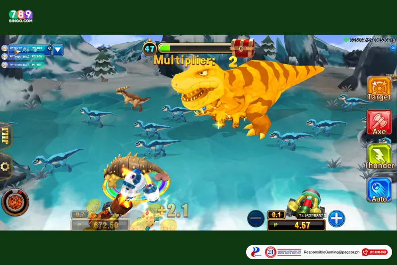 Dinosaur Tycoon demo game interface