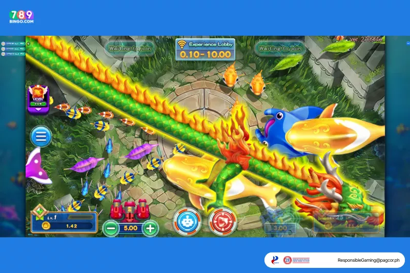 Fierce Fishing demo game interface