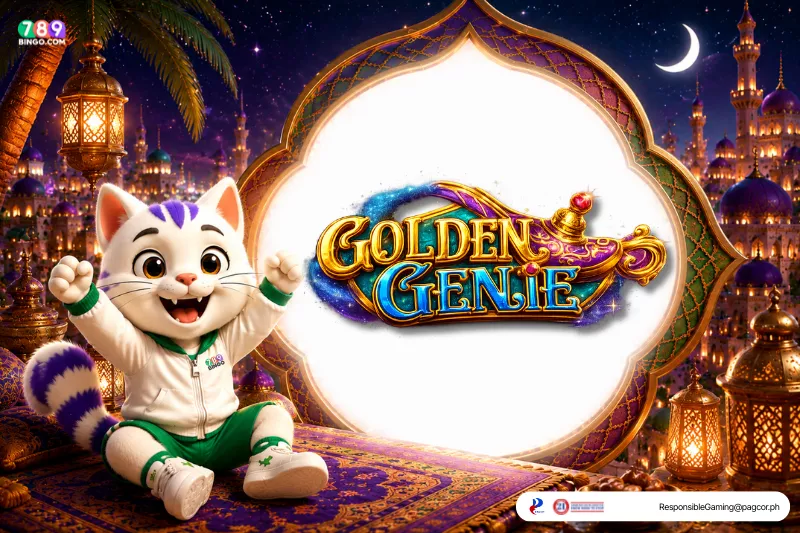 Golden Genie demo themed lucky cat