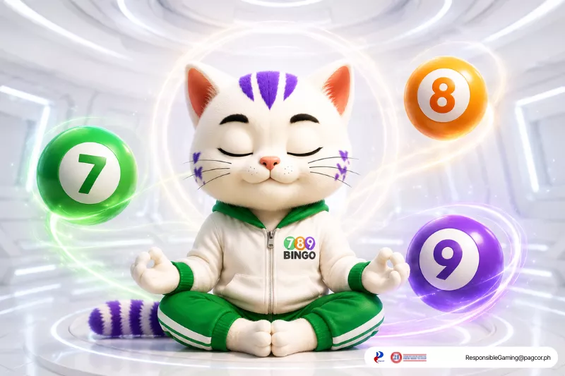 Lucky Number in Bingo themed lucky cat