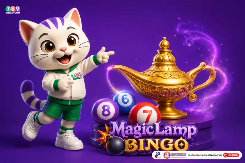 Magic Lamp Bingo demo themed lucky cat
