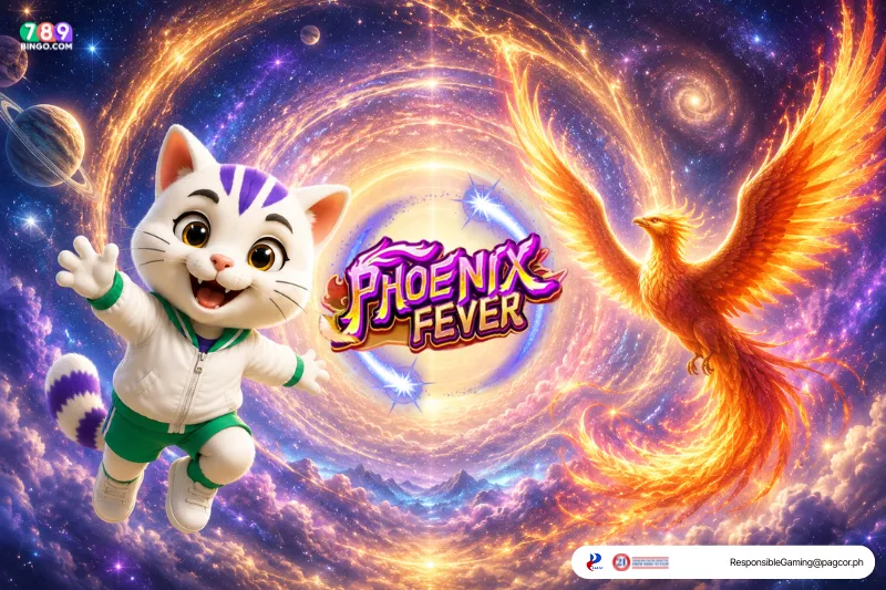 Phoenix Fever Jackpot demo themed lucky cat