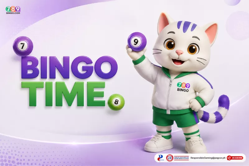 Bingo time themed lucky cat