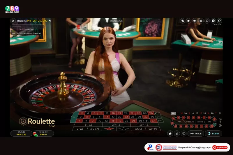 Evolution Gaming Roulette game interface