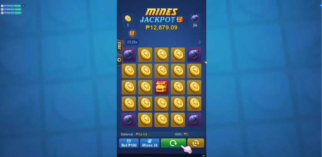 JILI Mines demo game interface