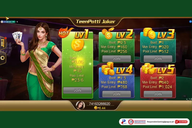 Teen Patti Joker game interface