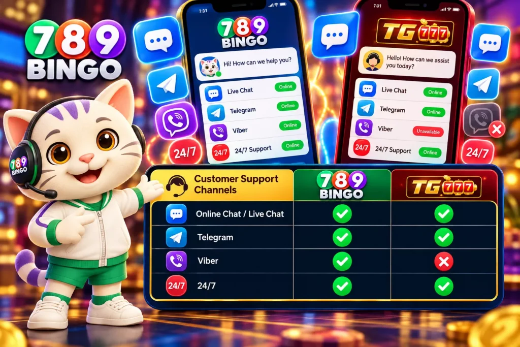 TG777 or 789Bingo? An All-Inclusive Comparison