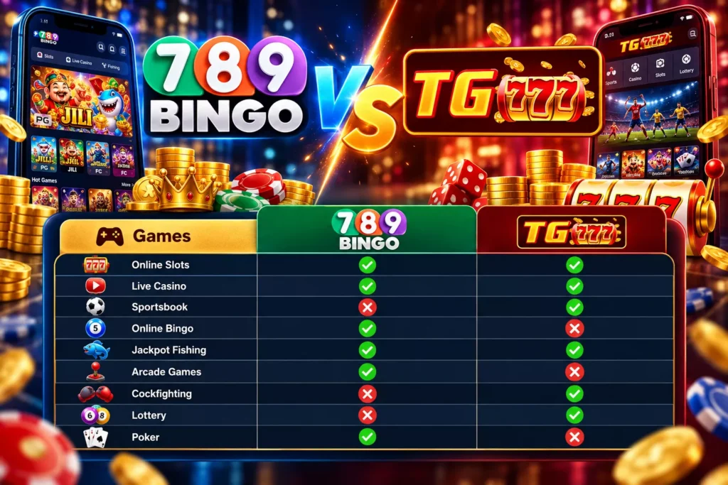 TG777 or 789Bingo? An All-Inclusive Comparison