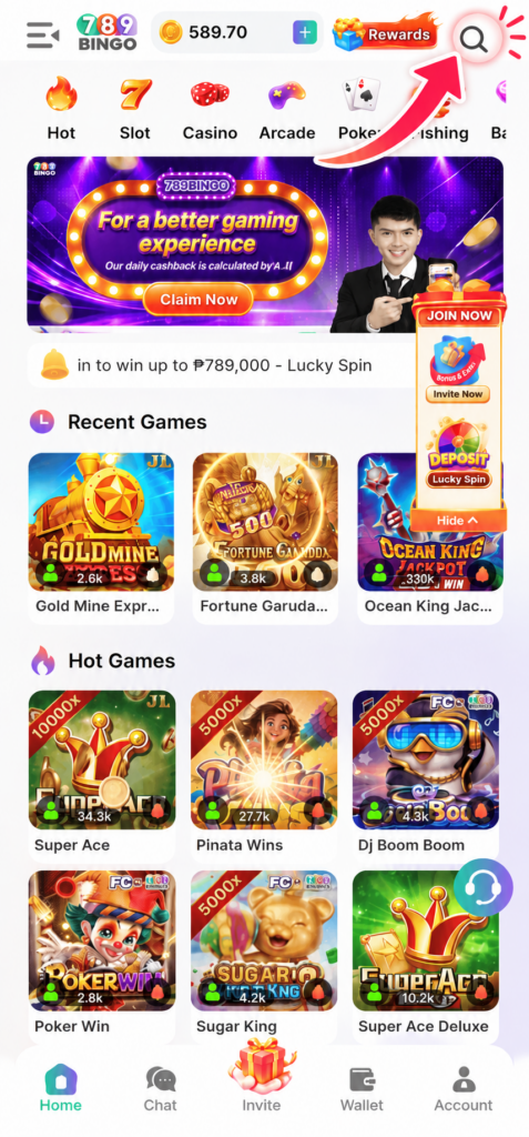 759Bingo Search Icon