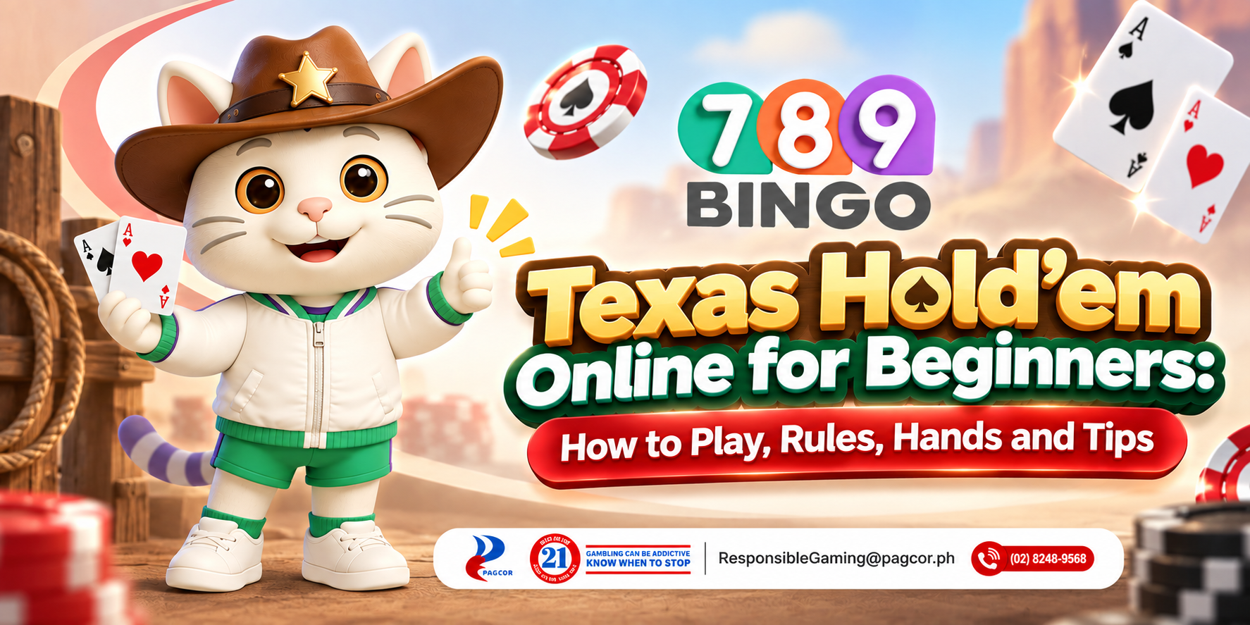 Texas Hold’em Online for Beginners: How to Play, Rules, Hands and Tips