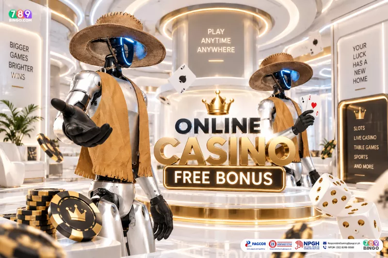 Online Casino Free Bonus on 789Bingo presented by bonbot